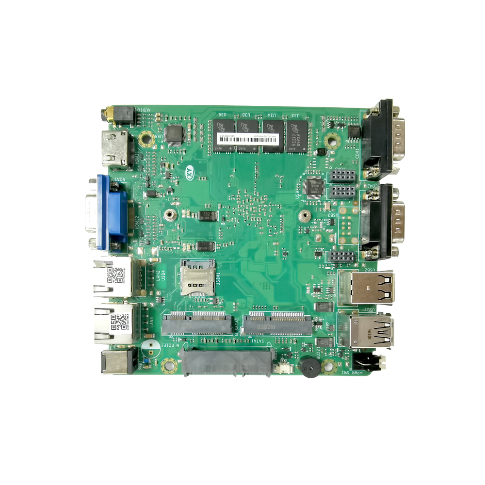 XYC 12cm*12cm Mini Motherboard J1900 2LAN 2COM for Industrial 